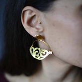 Boucles d'oreilles style oriental Arabesque